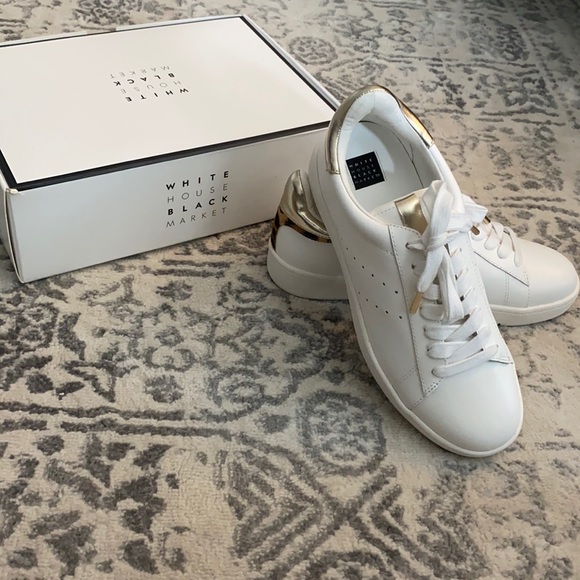 White House Black Market Shoes - White House Black Market White sneakers Sz 8